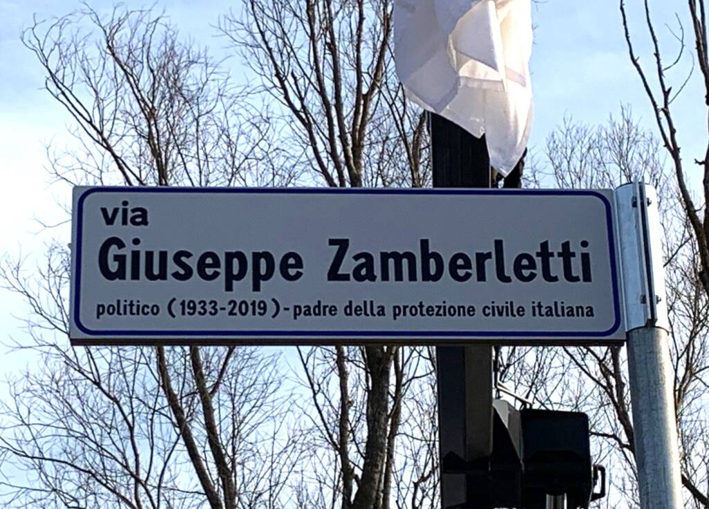 Vedano Olona - Intitolazione via Giuseppe Zamberletti alle Fontanelle