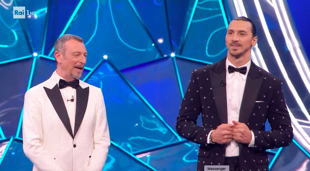 A sorpresa Ibrahimovic sul palco di Sanremo 2024