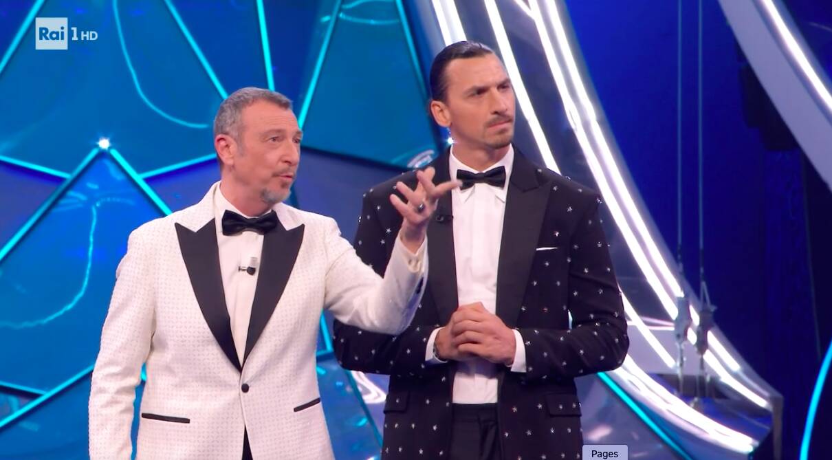 A sorpresa Ibrahimovic sul palco di Sanremo 2024