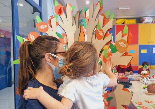 Nelle pediatrie varesine fioriscono i melograni per la Giornata mondiale contro il cancro infantile