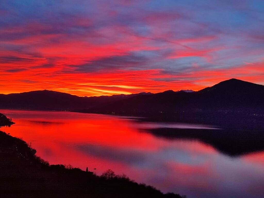 Il tramonto del 2 febbraio 2024