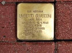 Inaugurata la pietra d’inciampo dedicata a Umberto Guasconi a Ceriano Laghetto