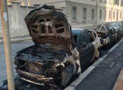 Incendio di nove automobili a Busto Arsizio