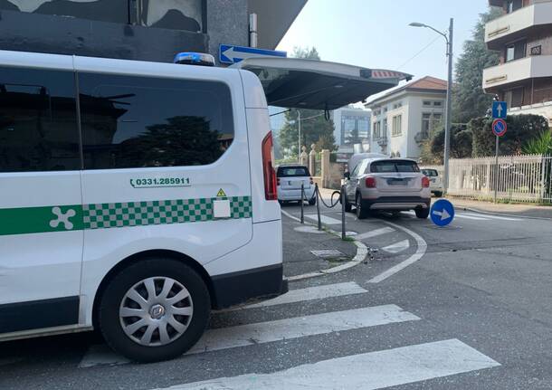 Incidente stradale via Marsala via Palestro Gallarate