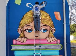 murale seacreative biblioteca comunale gazzada schianno