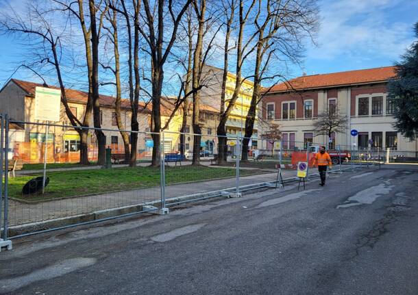 Partiti i lavori per la nuova zona scolastica in piazza Vittorio Veneto a Legnano