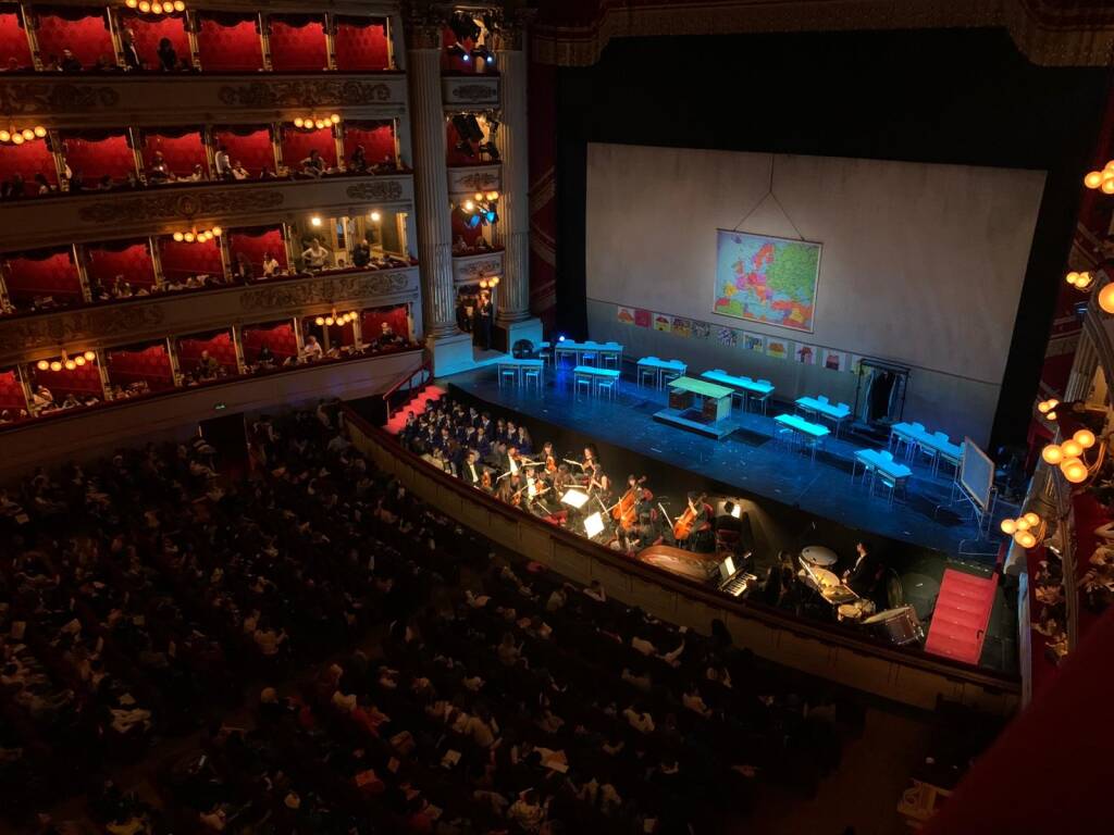 Bambini della Settembrini alla Scala di Milano