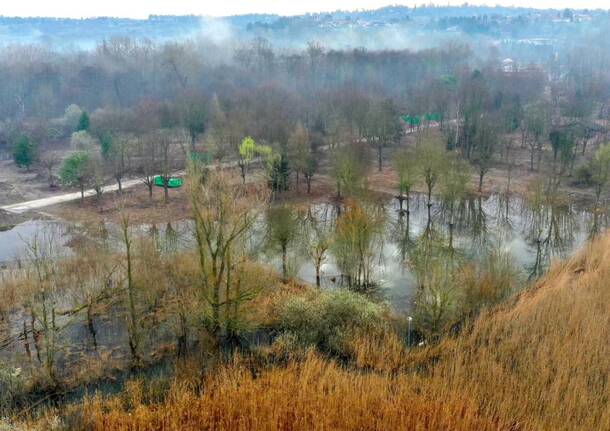 campeggio azzate lago esondato