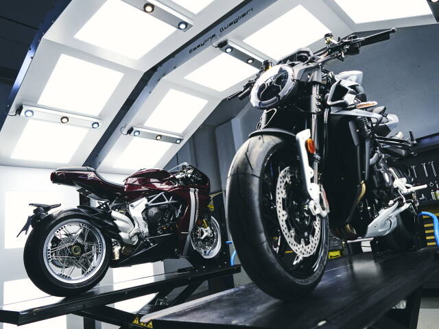 La nuova linea di produzione di MV Agusta alla Schiranna