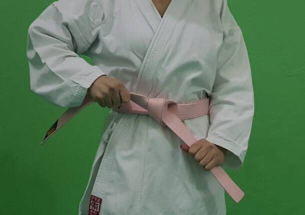 cintura rosa karate donna csk busto