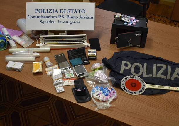 droga polizia busto arsizio