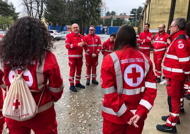 Il presidente di Croce Rossa Nazionale in visita nella sede di Legnano