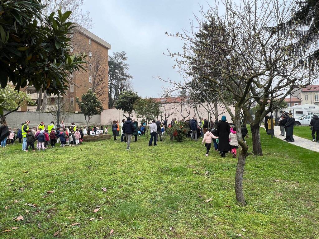 inaugurazione parco emanuela loi busto arsizio