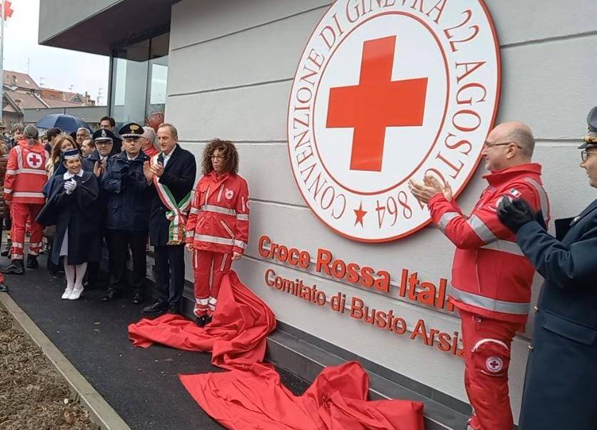 Inaugurazione sede della Croce Rossa a Busto Arsizio