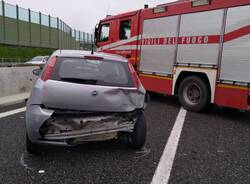 Incidente sull'A9 tra Uboldo e Origgio