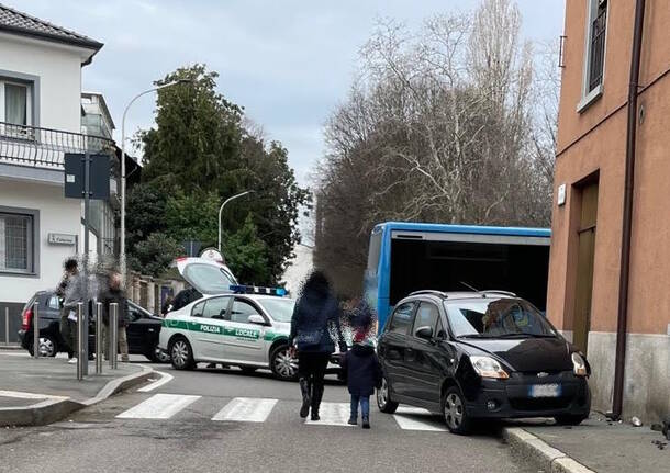 incidente via Diaz Legnano