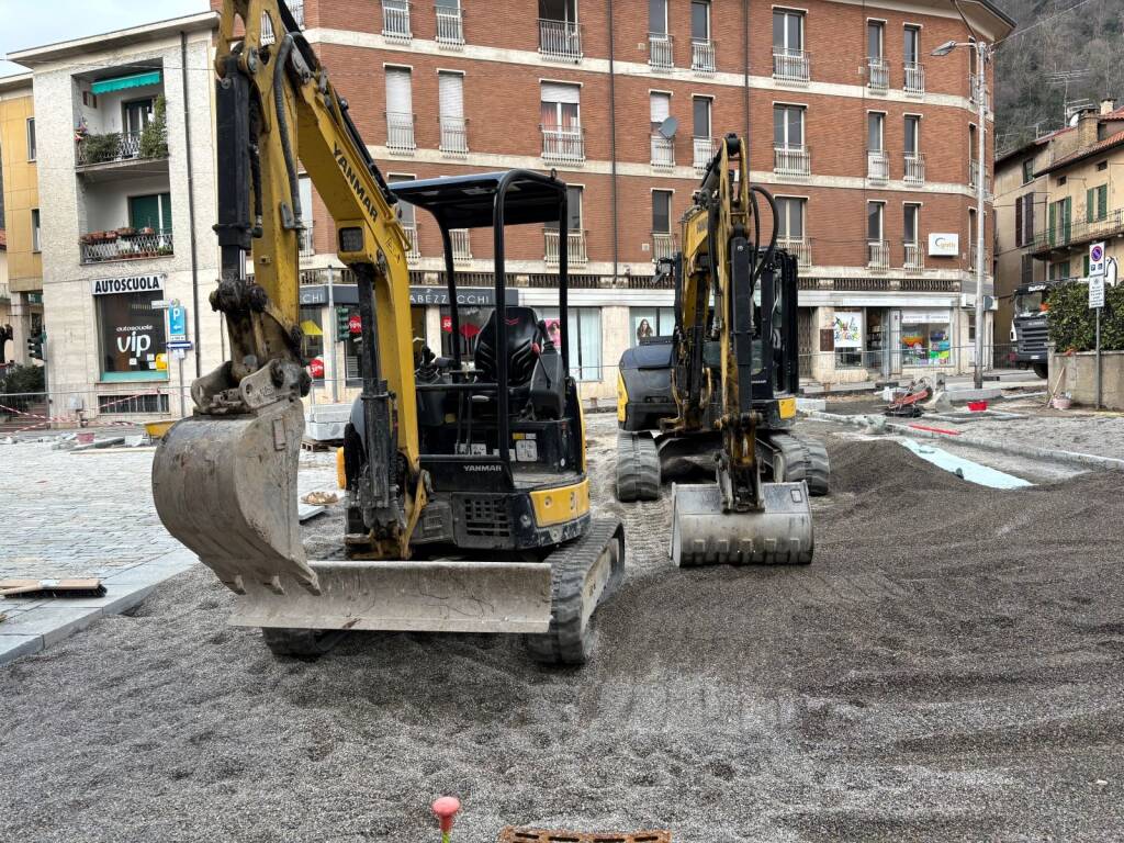 Induno Olona - il cantiere della nuova piazza