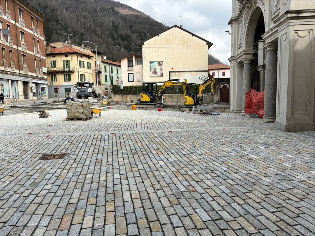 Induno Olona - il cantiere della nuova piazza