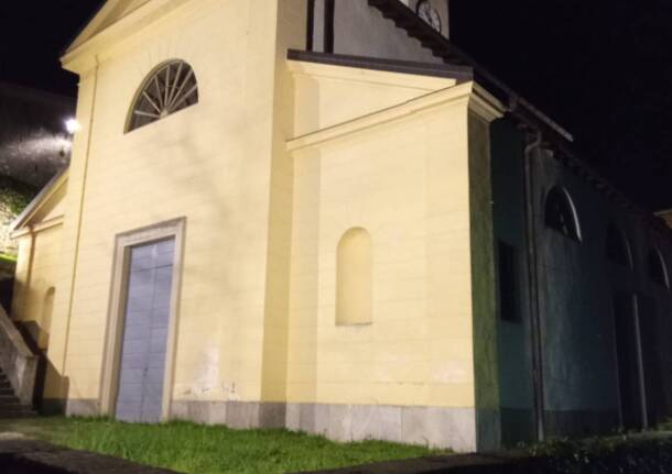 La chiesa di San Giovanni di Casciago torna a splendere grazie ad una nuova illuminazione
