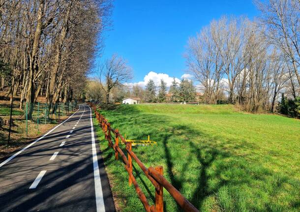 pista ciclopedonale lago di comabbio 