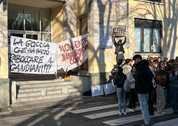 protesta sciopero studenti liceo candiani