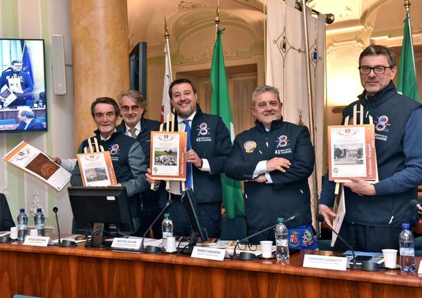 Salvini e Giorgetti in consiglio Provinciale per fare il punto sulle strade della Provincia