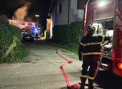 Besnate - Incendio in abitazione