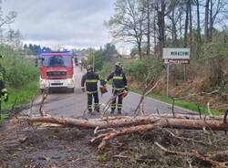 Forte vento su Varese, l'intervento dei Vigili del Fuoco 