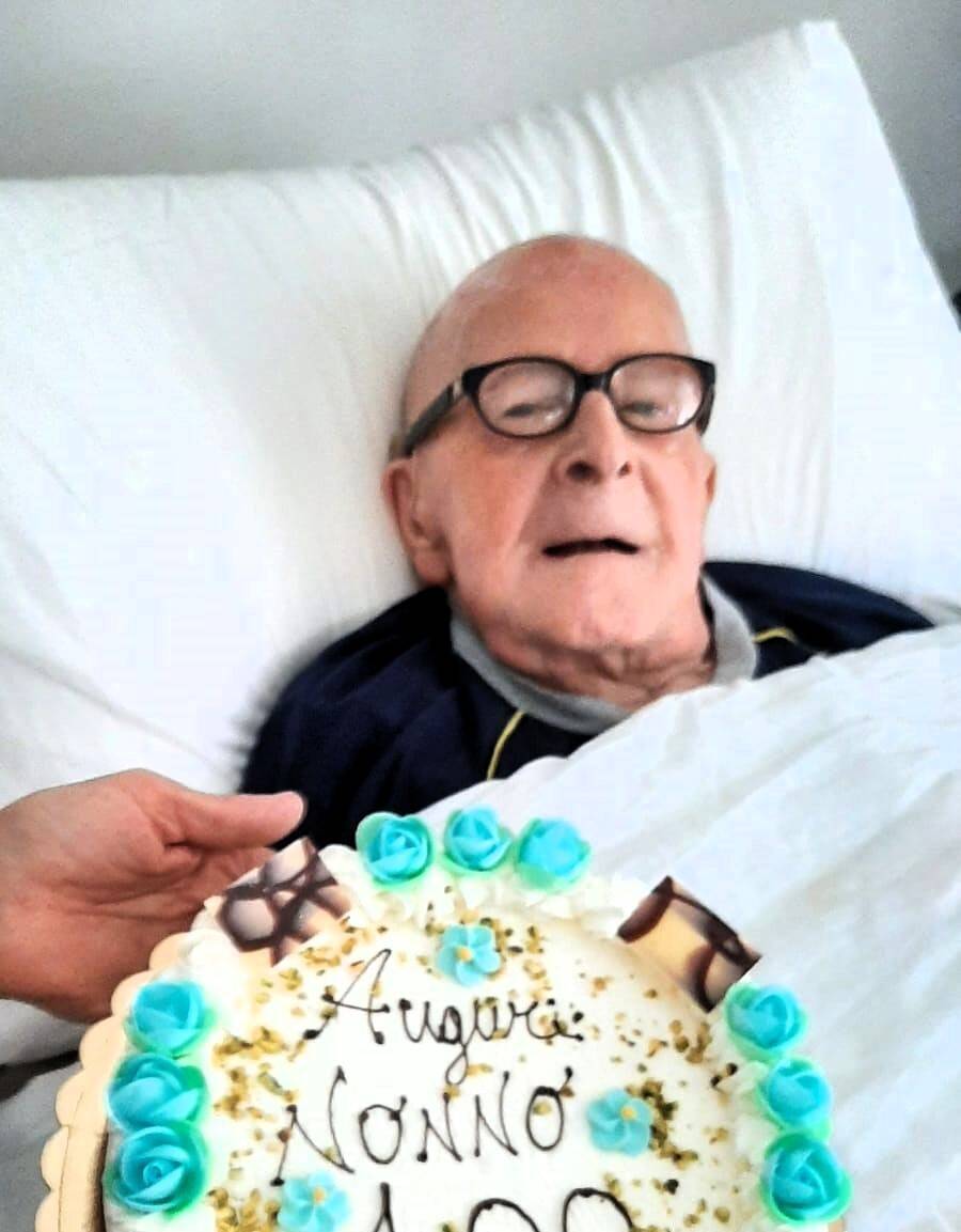 Il signore Giuseppe di Locate Varesino compie 100 anni