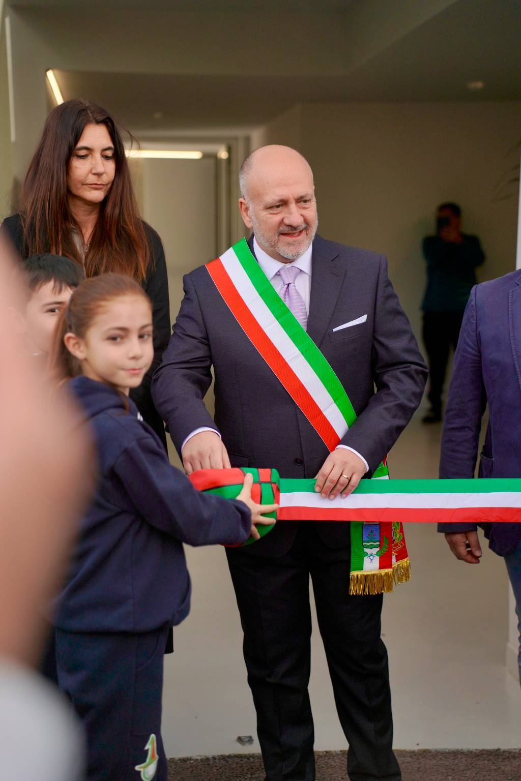 Inaugurazione del palazzetto dello sport di Olgiate Olona. Foto di Zaffaroni
