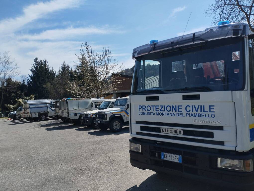 Induno Olona - Esercitazione aprile 2024 Protezione civile del Piambello