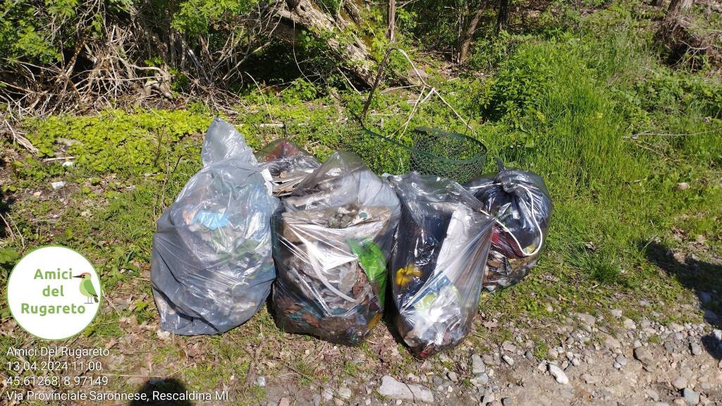 Lavatrice, passeggino, una bici rubata e tanto amianto trovati nel bosco del Rugareto