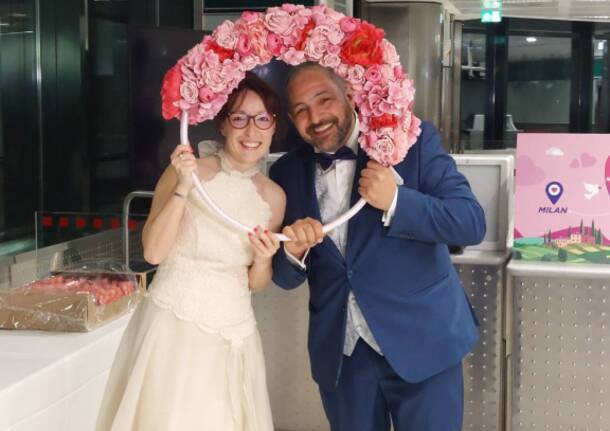 Matrimonio “in volo” a Malpensa