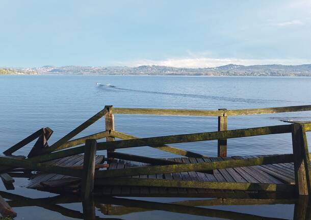 passerella crollata lago gavirate | foto stefania testa