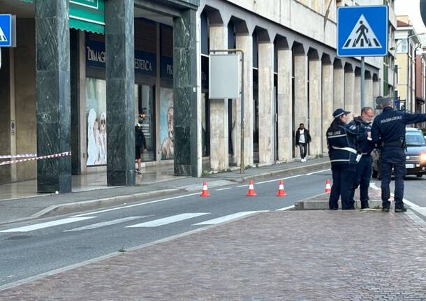 Pedone investito Gallarate