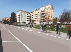 Pista ciclabile in via 29 Maggio a Legnano 