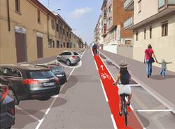 Pista ciclabile in via 29 Maggio a Legnano 