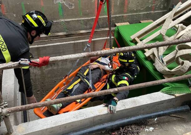 vf - incidente sul lavoro a Milano 16 aprile