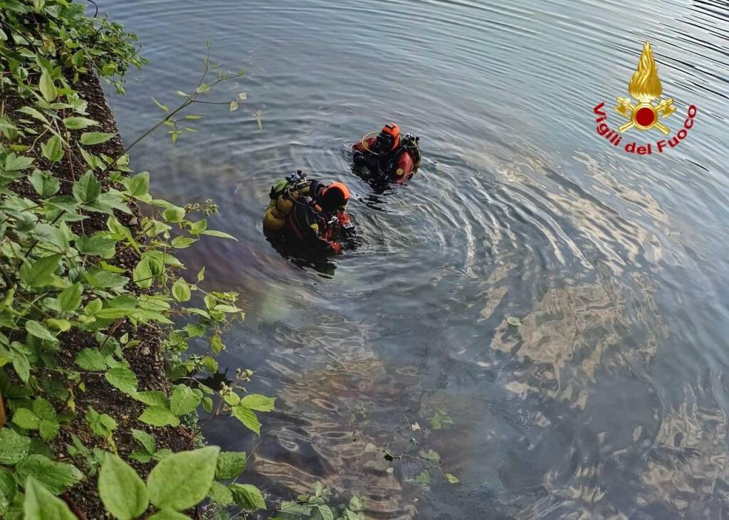 Abbattono un albero e finiscono nel lago con l’auto a Brusimpiano