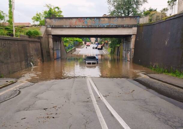 allagamento gallarate sottopasso