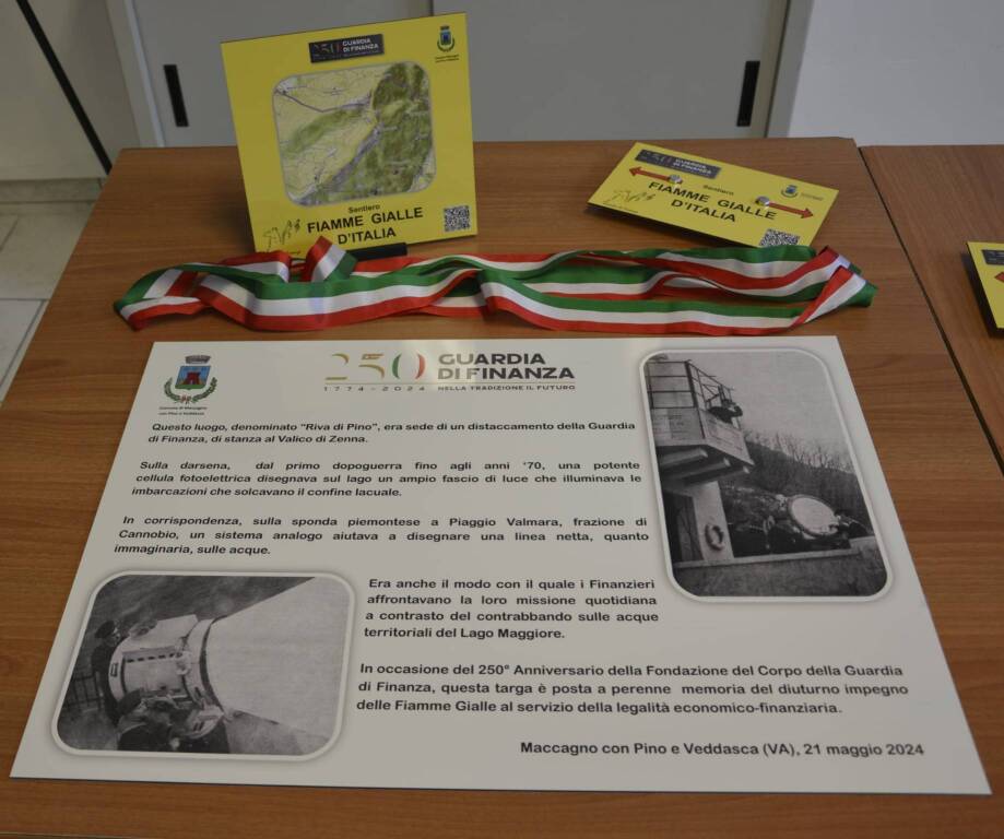 Comune di Maccagno con Pino e Veddasca e Guardia di Finanza unite al servizio della collettività