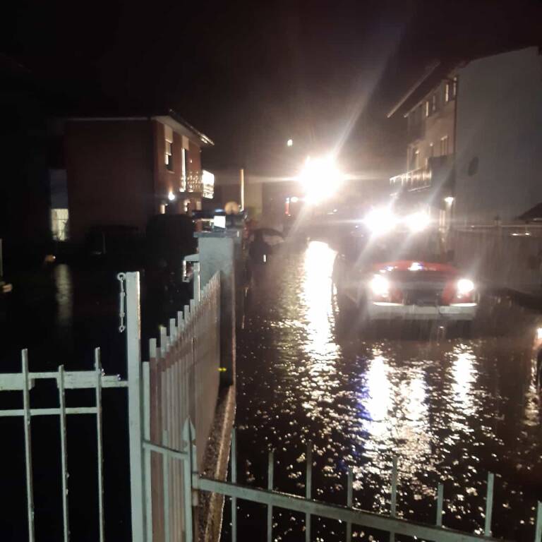 Forti piogge sul Varesotto: intervento dei vigili del fuoco 