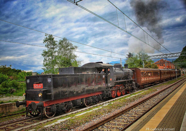 foto del giorno 7 maggio 2024 treno a vapore laveno mombello | di Gabriele Lazzari