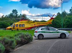 Gallarate Polizia Locale elisoccorso 