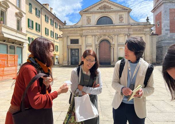 Giornalisti giapponesi a Varese 