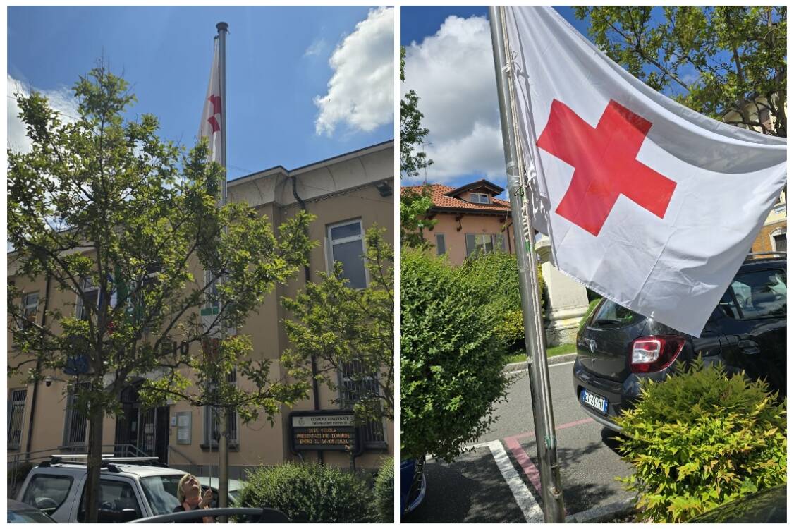 Giornata mondiale della Croce Rossa, le bandiere che sventolano 