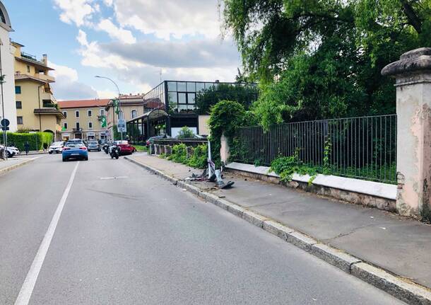 Incidente in via Pontida a Legnano
