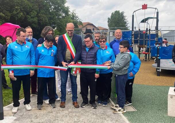 Induno Olona - L'inaugurazione del campo di bocce