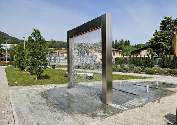 Induno Olona - L'inaugurazione del parco Stazione