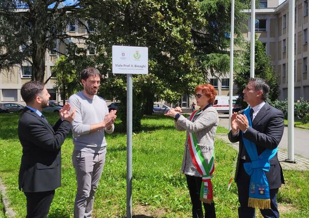 Intitolato a Valter Binaghi il viale di ingresso al Liceo Cavalleri e all'ITET Maggioli di Parabiago